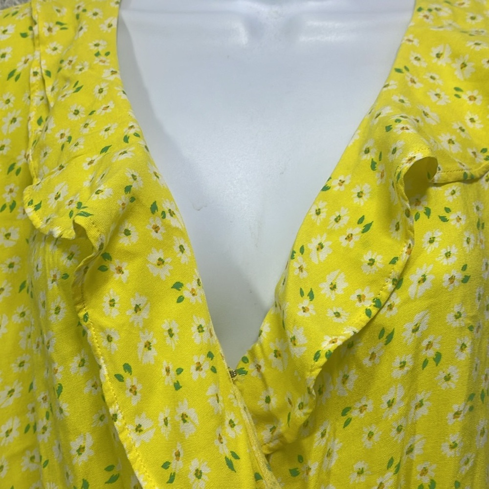 Arizona Jean Co. Cap Sleeve Ruffled Wrap Inspired Daisy Dress XX Large NWT - Picture 4 of 9